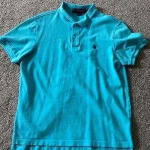 U.S. Polo Assn. blue collared shirt
